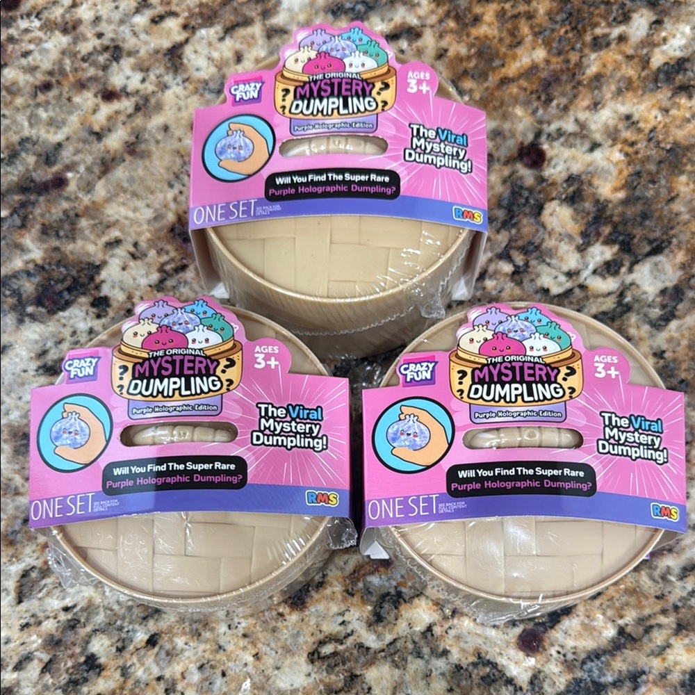 The Original Mystery Dumpling Toy RMS Crazy Fun Purple Holographic Edition